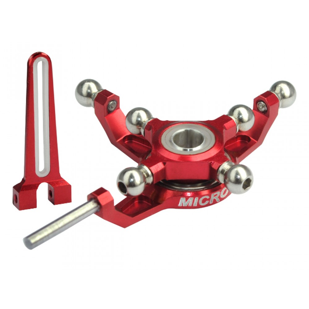 Aluminum Swashplate w/ Anti-Rotation Guide (RED) - BLADE 200 SRX