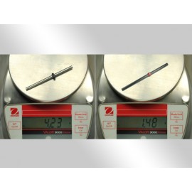 CNC Solid Carbon Main Shaft/Collar set (RED) - BLADE 200 SRX