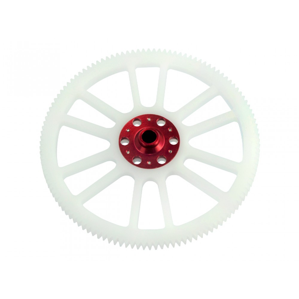 CNC Delrin Main Gear w/ Hub set (RED) - BLADE 200 SRX