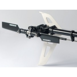 Plastic Tail Blade 47mm (BLACK) - BLADE 300X