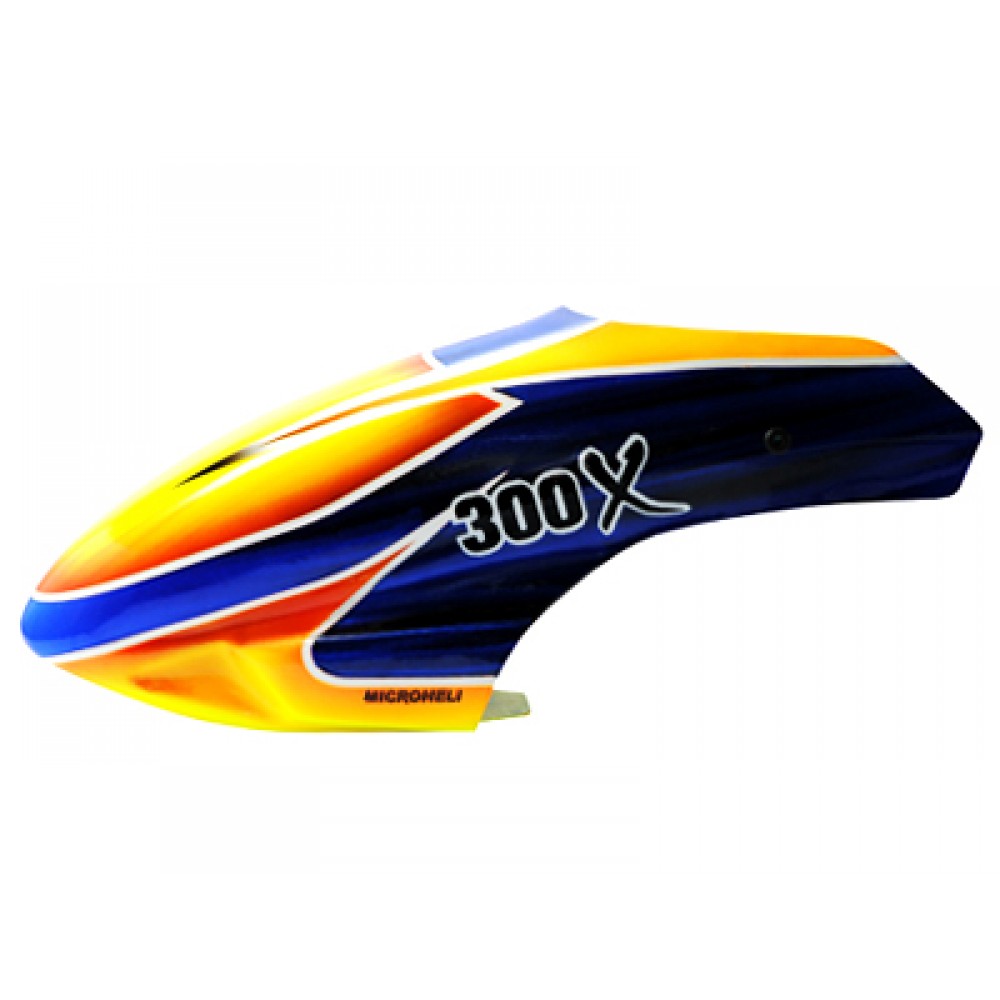 Airbrush Fiberglass Night Blaze Canopy - BLADE 300X