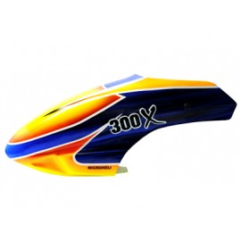 Airbrush Fiberglass Night Blaze Canopy - BLADE 300X