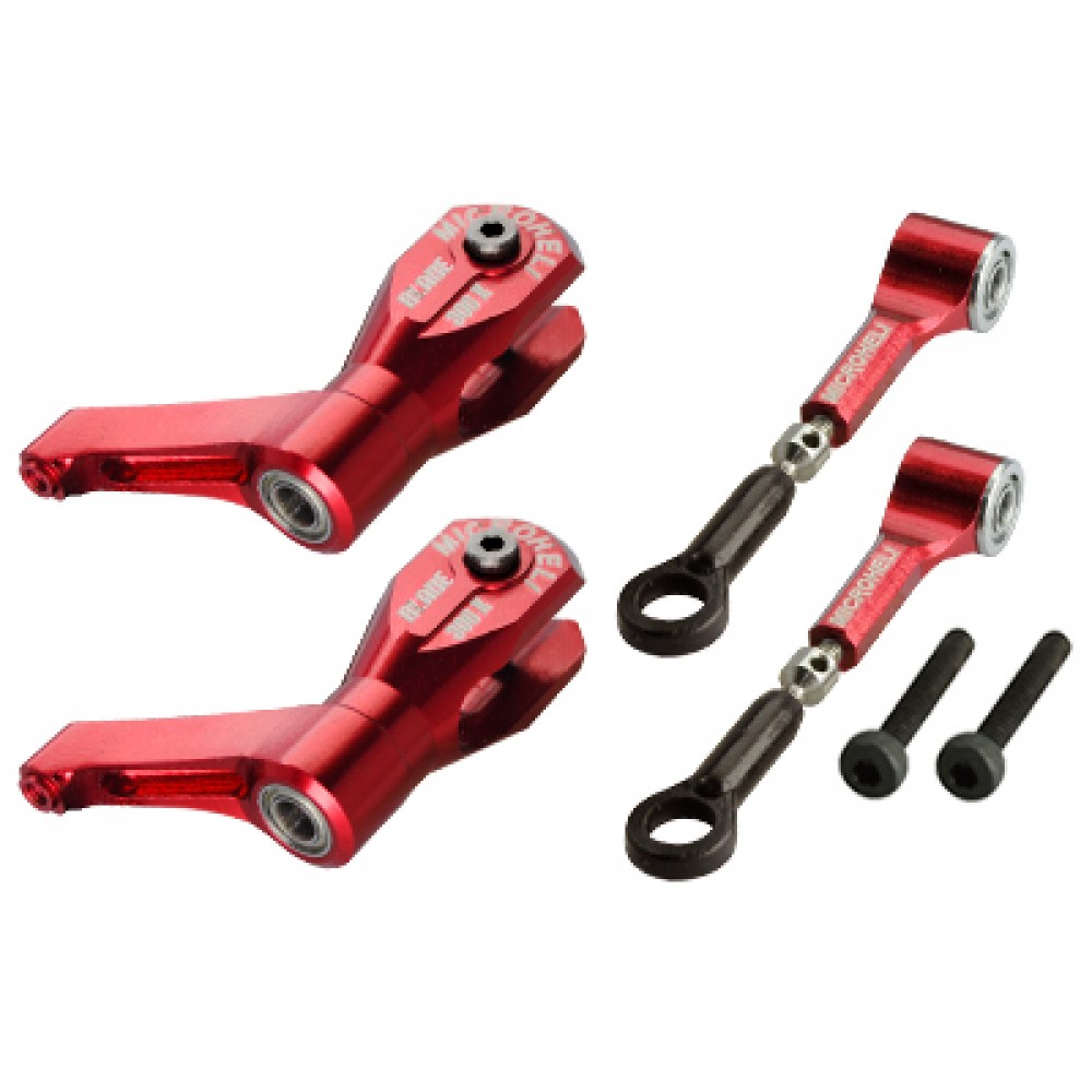 Precision CNC Aluminum DFC Head set (RED) - BLADE 300X