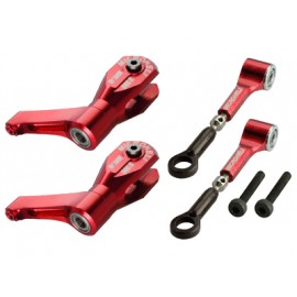 Precision CNC Aluminum DFC Head set (RED) - BLADE 300X