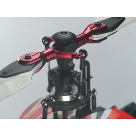 Aluminum Main Blade Grip w/ Thrust Bearing (RED) - BLADE 300X