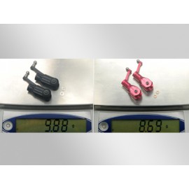 Aluminum Main Blade Grip w/ Thrust Bearing (RED) - BLADE 300X