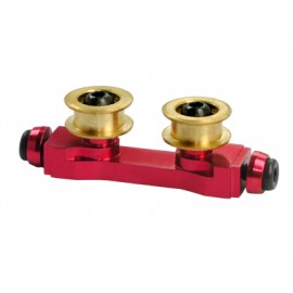 Aluminum/Brass Tail Belt Guide (RED) - BLADE 300X