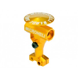 Precision CNC Aluminum Main Rotor Hub w/ Button (GOLD) - BLADE 300X