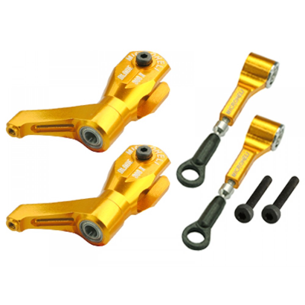 Precision CNC Aluminum DFC Head set (GOLD) - BLADE 300X