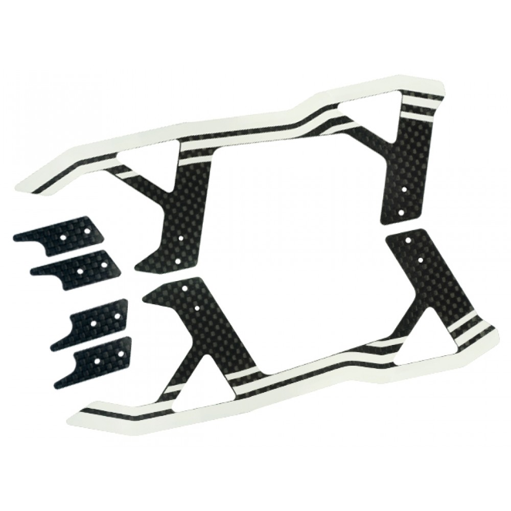 Carbon Fiber Landing Skids (WHITE) (for MH-3CFX006/106/206)
