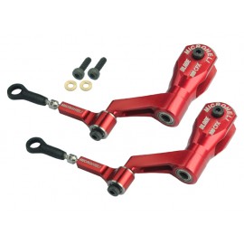 Precision CNC Aluminum DFC Head set (RED) - BLADE 300 CFX