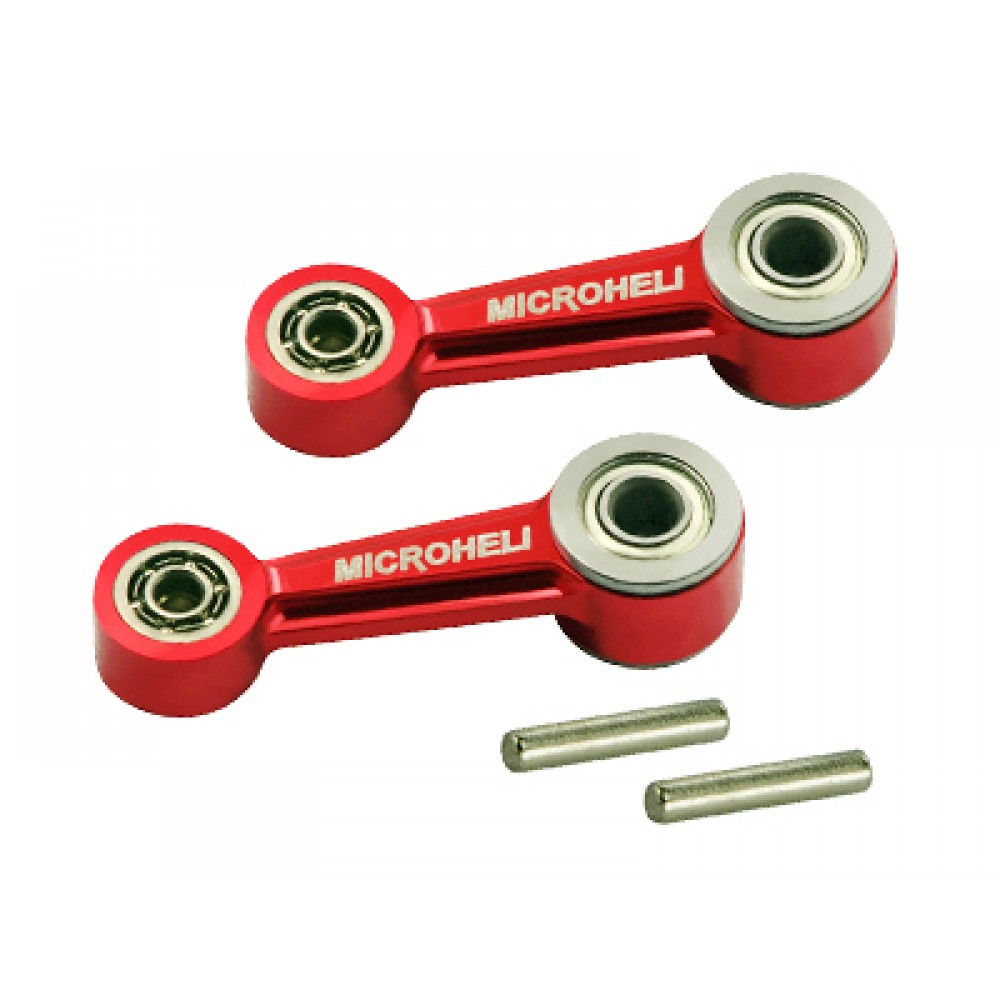 Aluminum Washout Control Arm set (RED) - BLADE 300 CFX