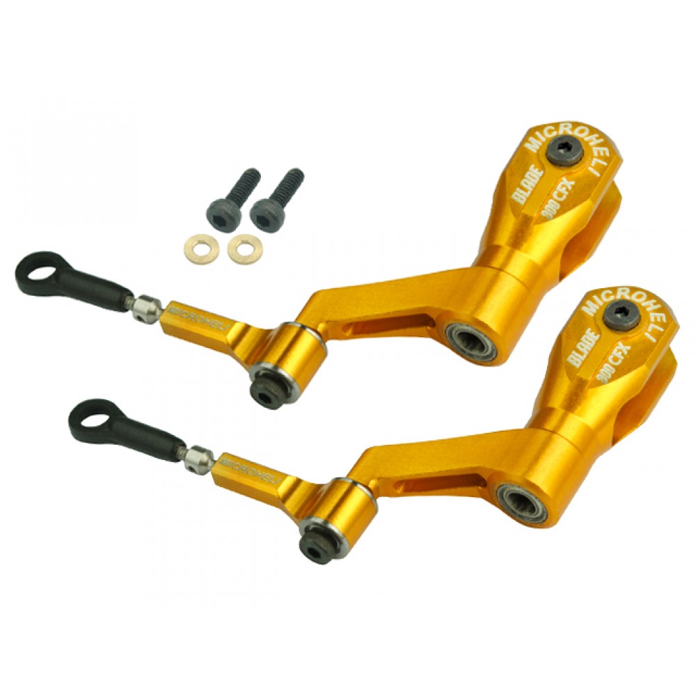 Precision CNC Aluminum DFC Head set (GOLD) - BLADE 300 CFX