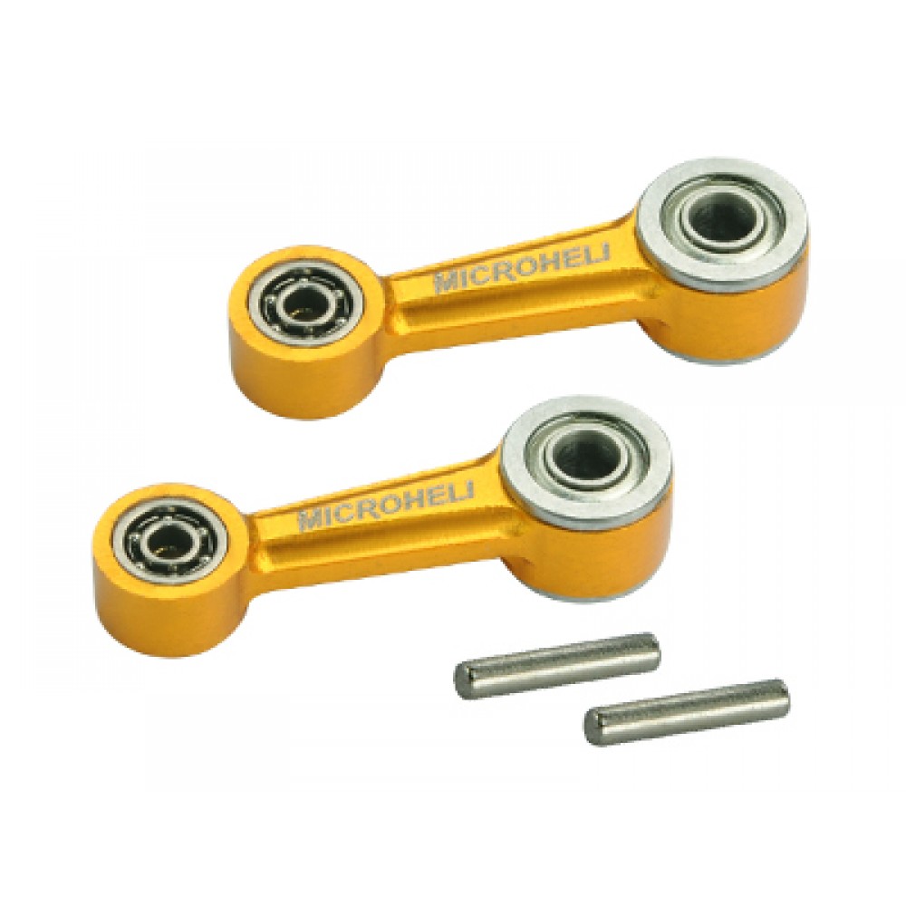 Aluminum Washout Control Arm set (GOLD) - BLADE 300 CFX