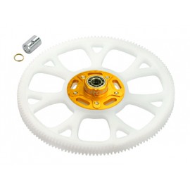 Delrin Main Gear w/ Auto-Rotation Hub set (GOLD) - BLADE 300 CFX