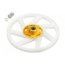 Delrin Main Gear w/ Auto-Rotation Hub set (GOLD) - BLADE 300 CFX