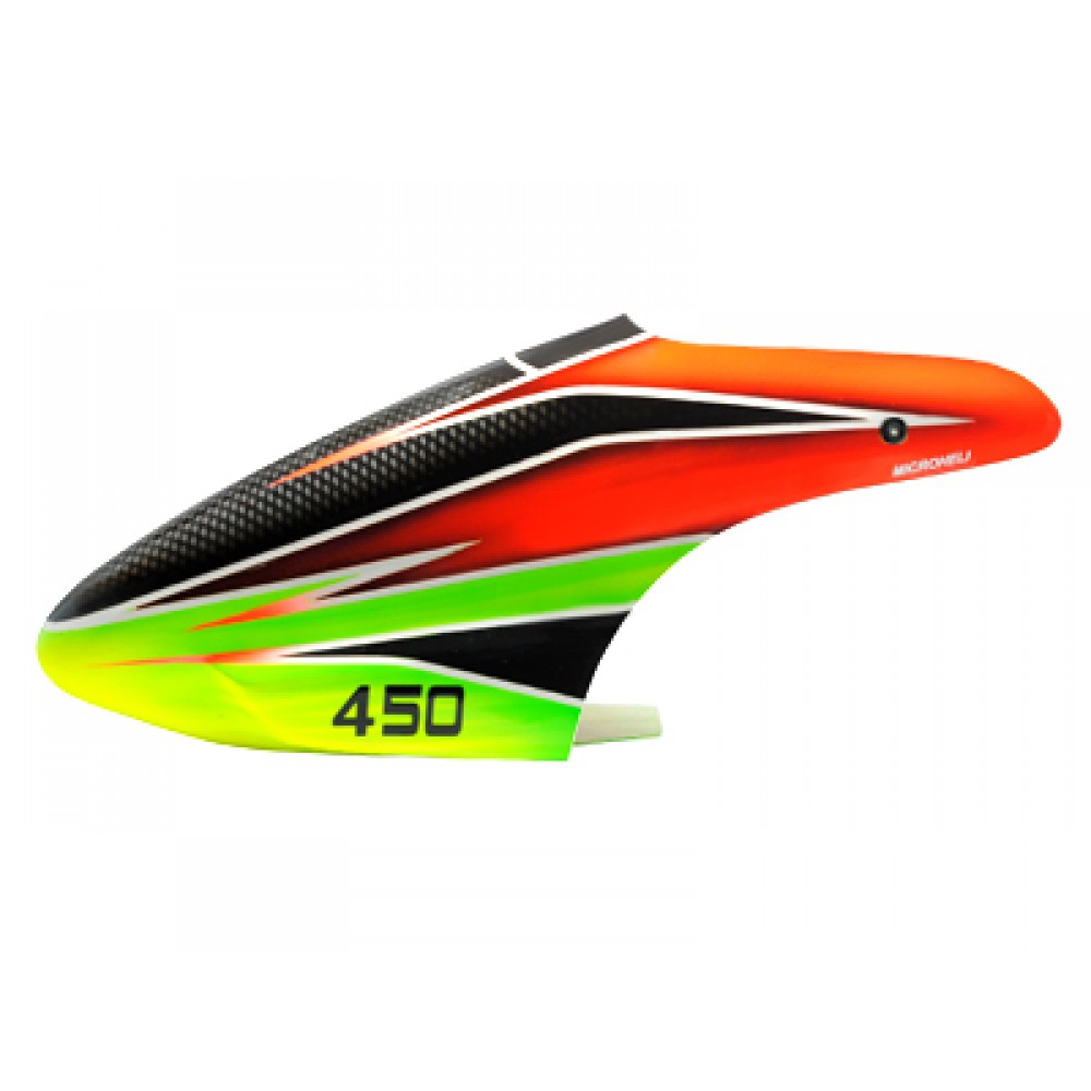 Airbrush Fiberglass Flash Comet Canopy - BLADE 450X/3D