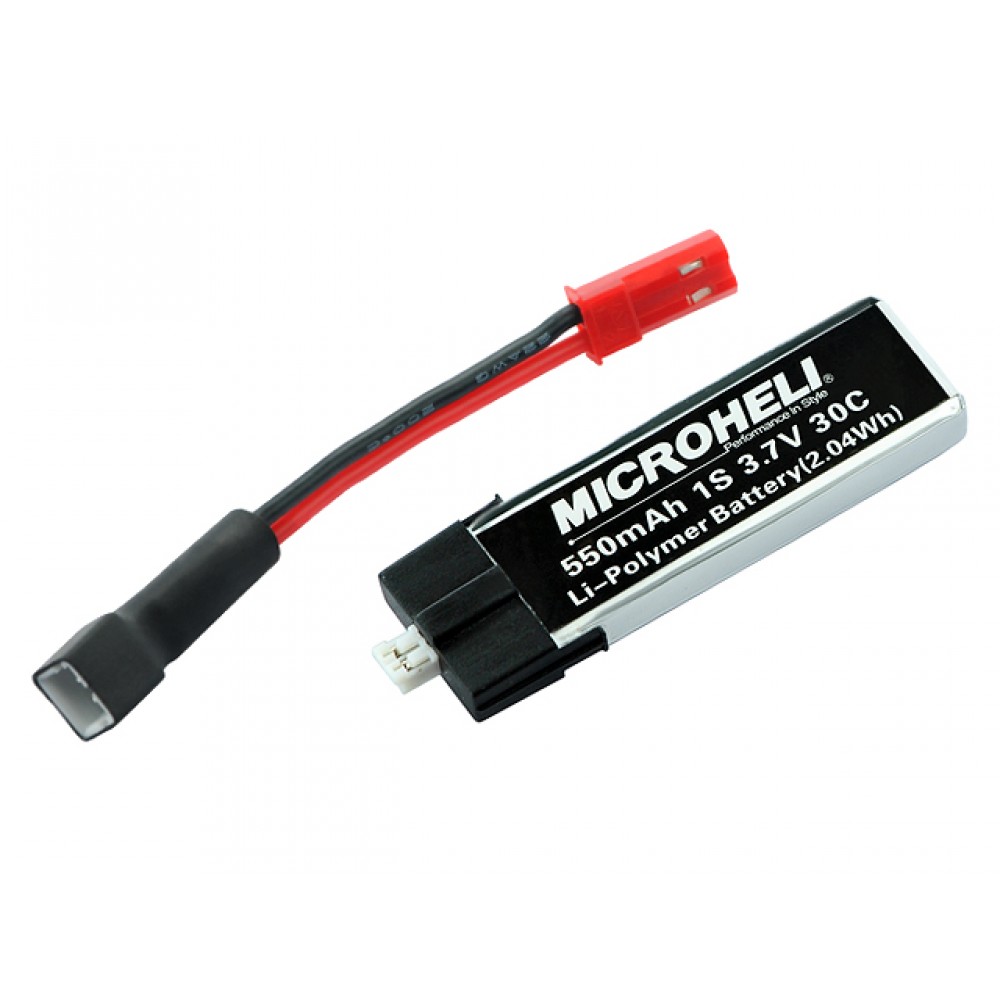 Li-Po 550mAh 3.7V 30C Battery w/ PHR2JSTM Converter 