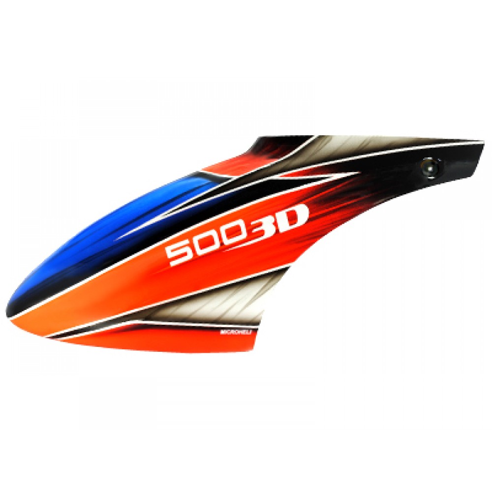 Airbrush Fiberglass Deep Blue Canopy - BLADE 500X/3D