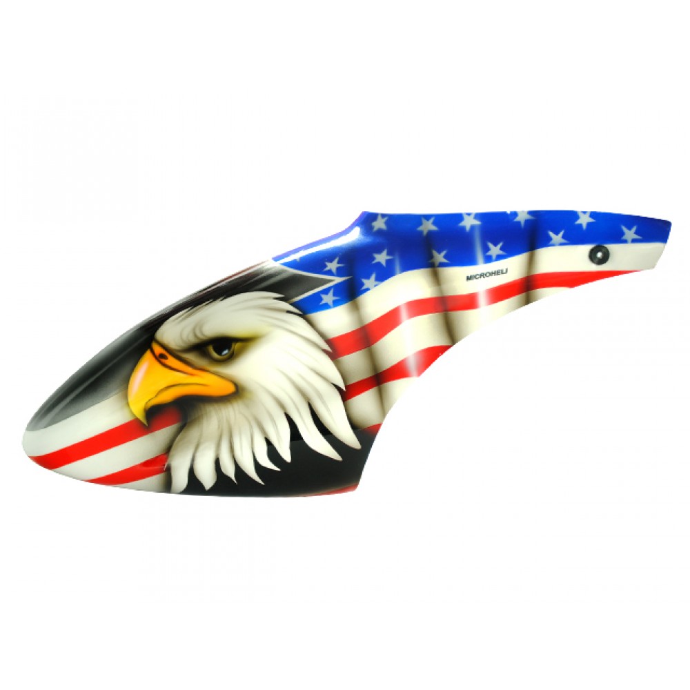 Airbrush Fiberglass Eagle Head Canopy - BLADE 500X/3D