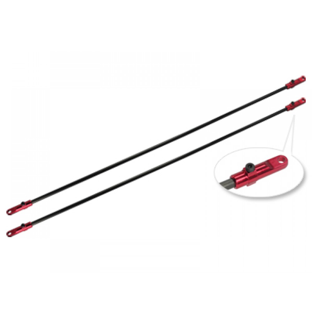 Aluminum Tail Boom Support (RED) - BLADE 500 3D