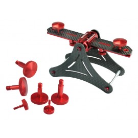 Aluminum/Carbon Fiber Main Blade Balancer (RED)