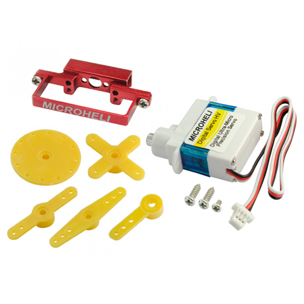 Digital Ultra-Micro Precision Servo HV set (RED) (Metal Gear)