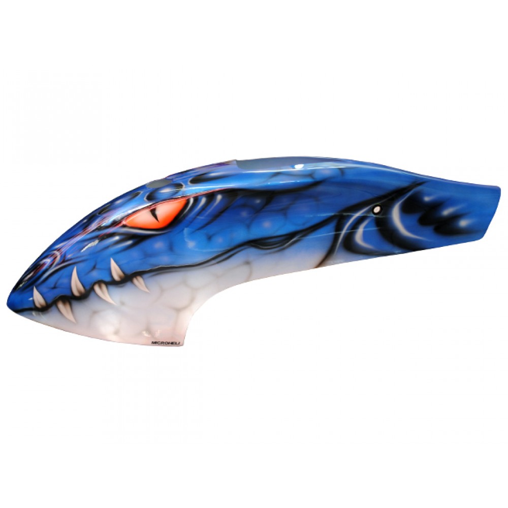 Airbrush Fiberglass Blue Dragon Canopy - GOBLIN 630/700
