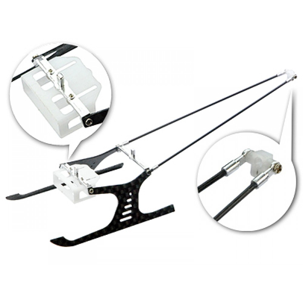 Aluminum/Carbon Fiber Landing Gear w/ Support - BLADE MCPX/S