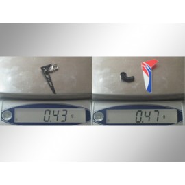 Tail Motor Mount w/ Vertical Fin set - BLADE MCPX/S