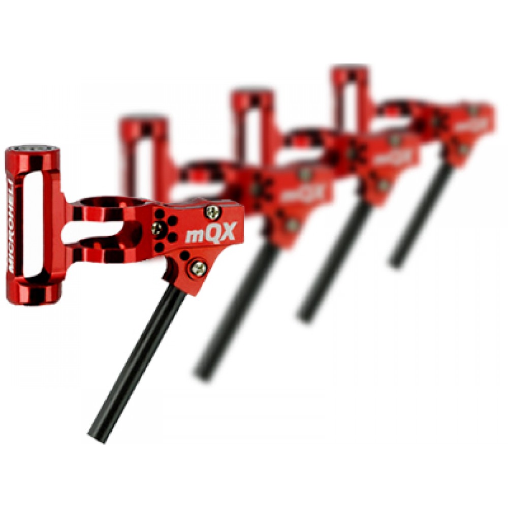 Aluminum Motor Mount set (RED) - BLADE MQX