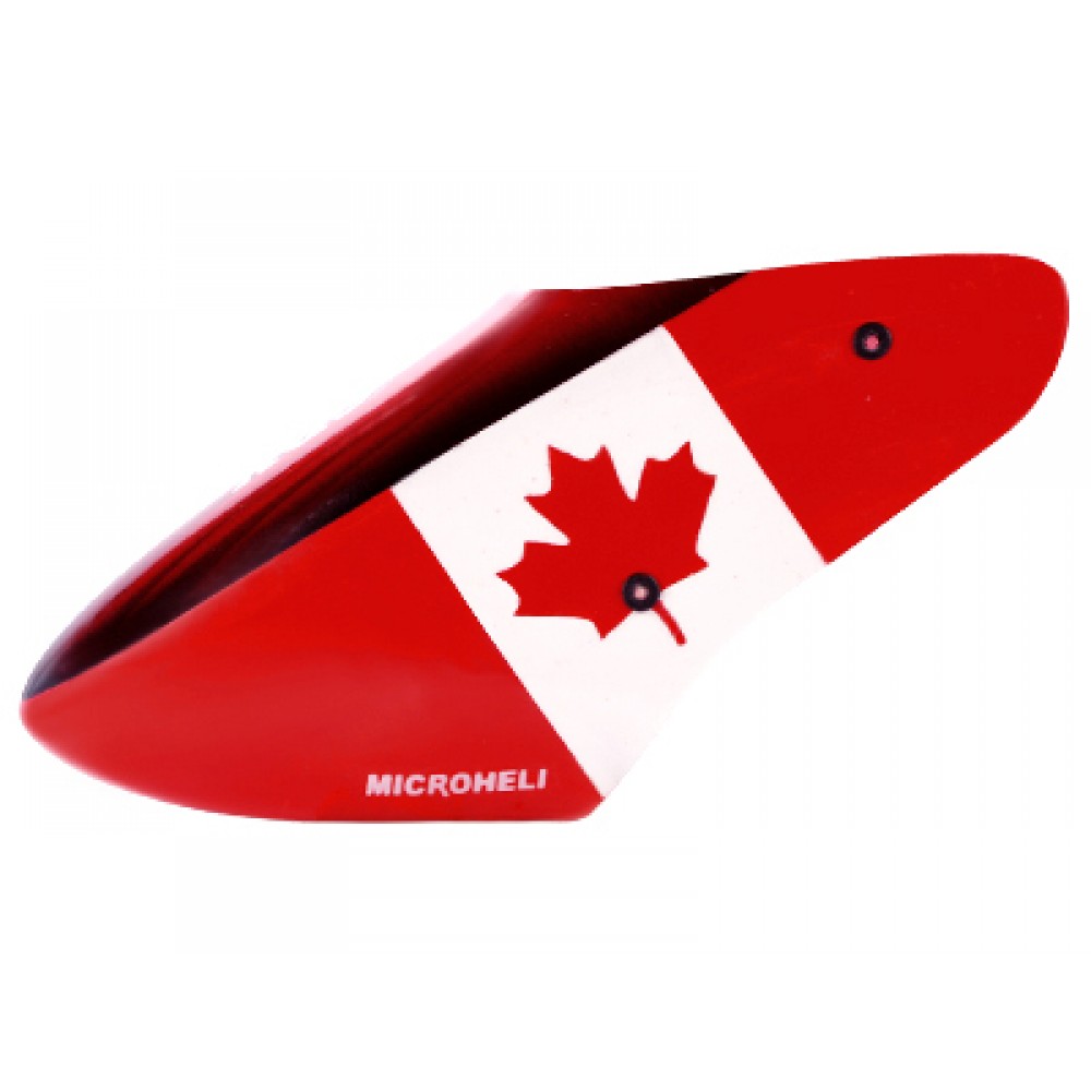Airbrush Fiberglass Canada Flag Canopy - BLADE NANO CPX / S2 / S3