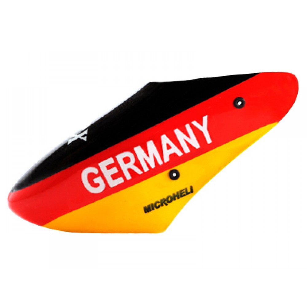 Airbrush Fiberglass Germany Flag Canopy - BLADE NANO CPX / S2 / S3