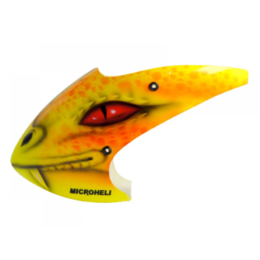 Airbrush Fiberglass Yellow Dragon Canopy - BLADE NANO CPX