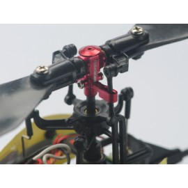 Aluminum Main Rotor Hub w/ Button (RED) - BLADE NANO CPX / CPS / S2 / S3