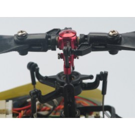 Aluminum Main Rotor Hub w/ Button (RED) - BLADE NANO CPX / CPS / S2 / S3