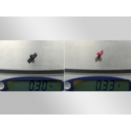 Aluminum Main Rotor Hub w/ Button (RED) - BLADE NANO CPX / CPS / S2 / S3