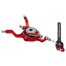 Aluminum Swashplate w/ Anti-Rotation Guide (RED) - BLADE NANO CPX / CPS / S2 / S3