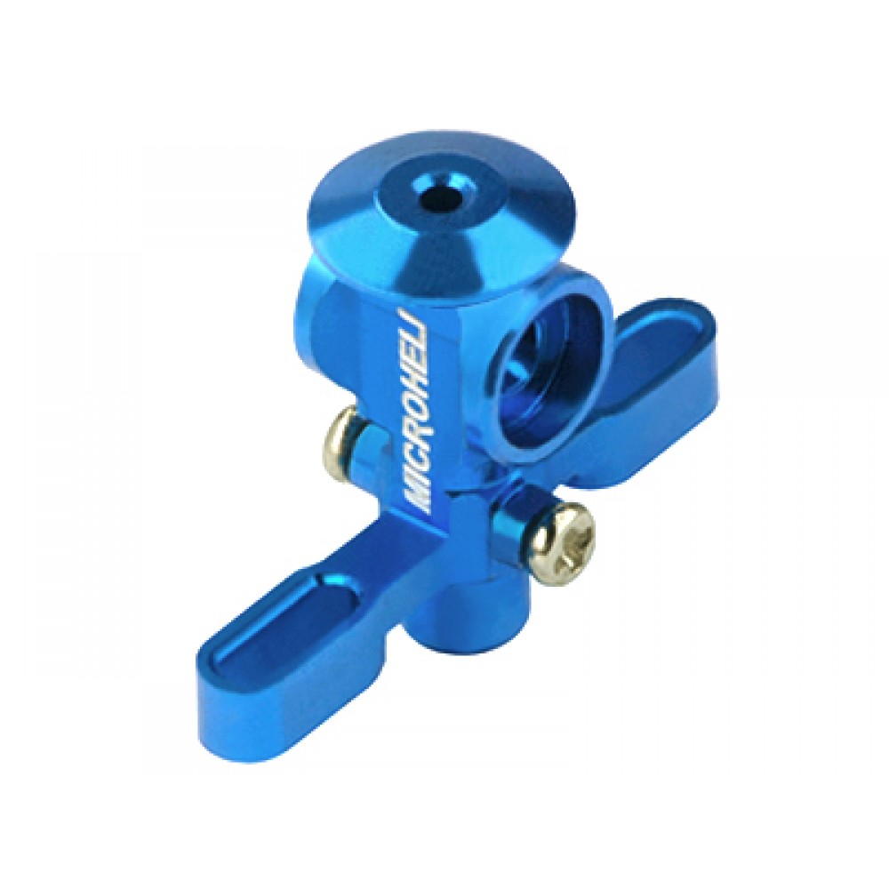 Aluminum Main Rotor Hub w/ Button (BLUE) - BLADE NANO CPX / CPS / S2 / S3
