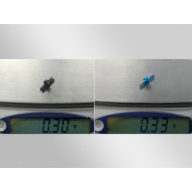 Aluminum Main Rotor Hub w/ Button (BLUE) - BLADE NANO CPX / CPS / S2 / S3