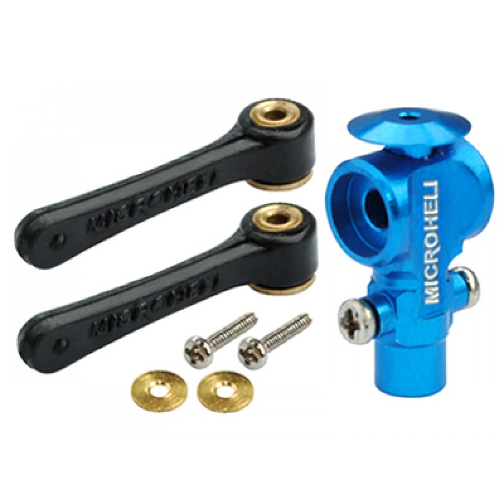 DFC Main Rotor Hub w/ Link set (BLUE) (for MH Main Rotor series)