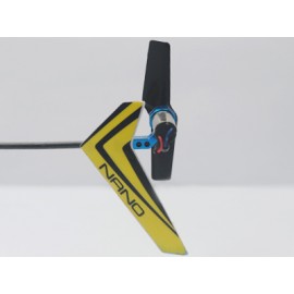 Aluminum Tail Motor Mount (BLUE) - BLADE mSR S / Nano CPX / CPS / S2 / S3