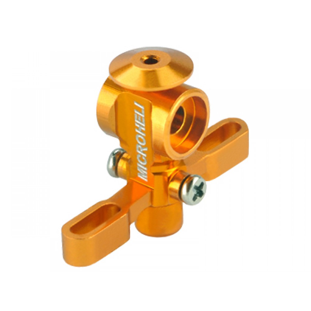 Aluminum Main Rotor Hub w/ Button (GOLD) - BLADE NANO CPX / CPS / S2 / S3
