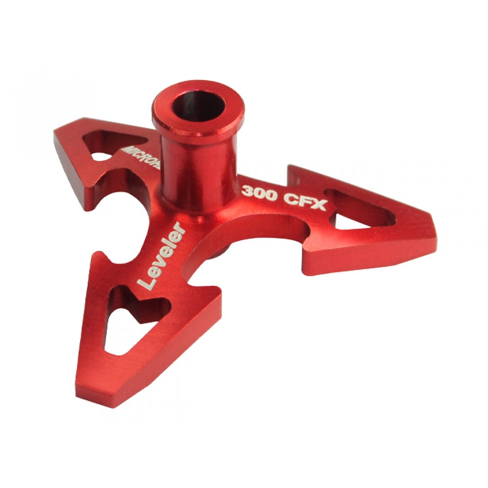 CNC Aluminum Swashplate Leveler (RED) - BLADE 300 CFX