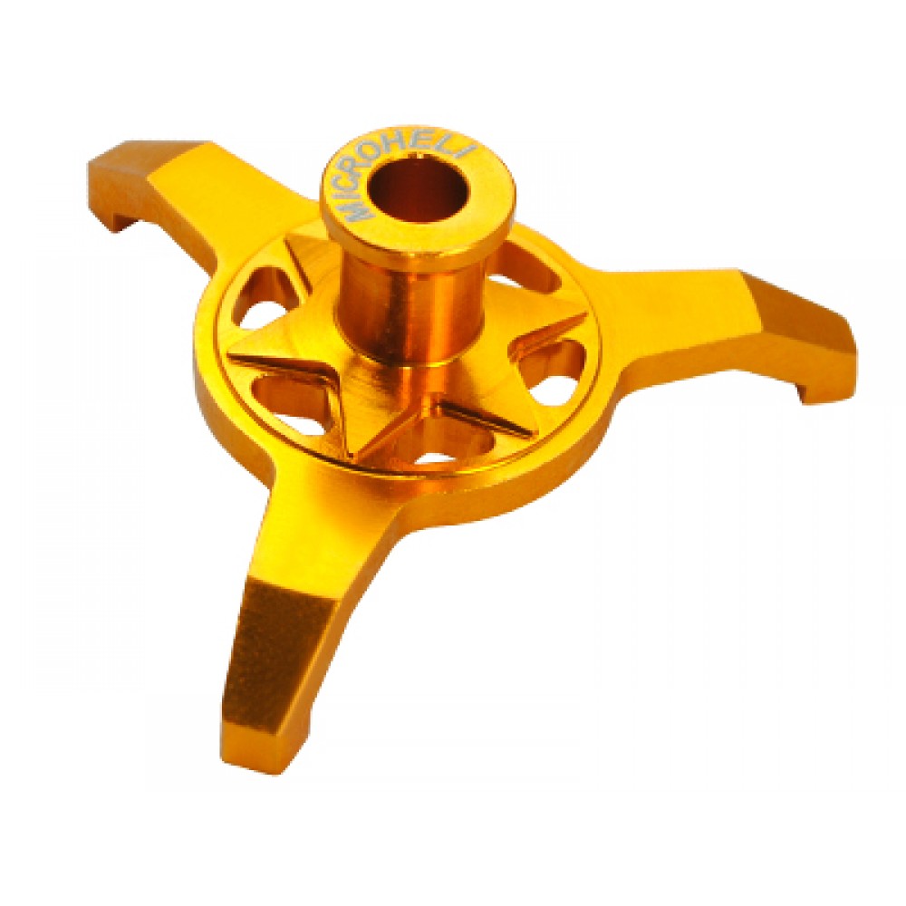 CNC Aluminum Swashplate Leveler (GOLD) - BLADE 300X