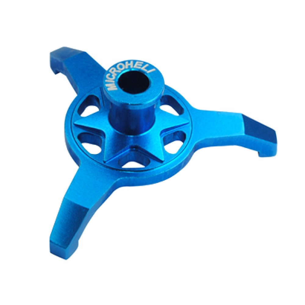 CNC Aluminum Swashplate Leveler (BLUE) - BLADE 300X