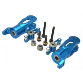 CNC Aluminum Blade Grips/Mixing Arms (BLUE) - BLADE SR
