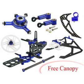 CNC Performance X Frame package (BLUE/PURPLE) - T-REX 150 DFC