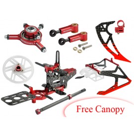 CNC Performance X Frame package (RED) - T-REX 150 DFC