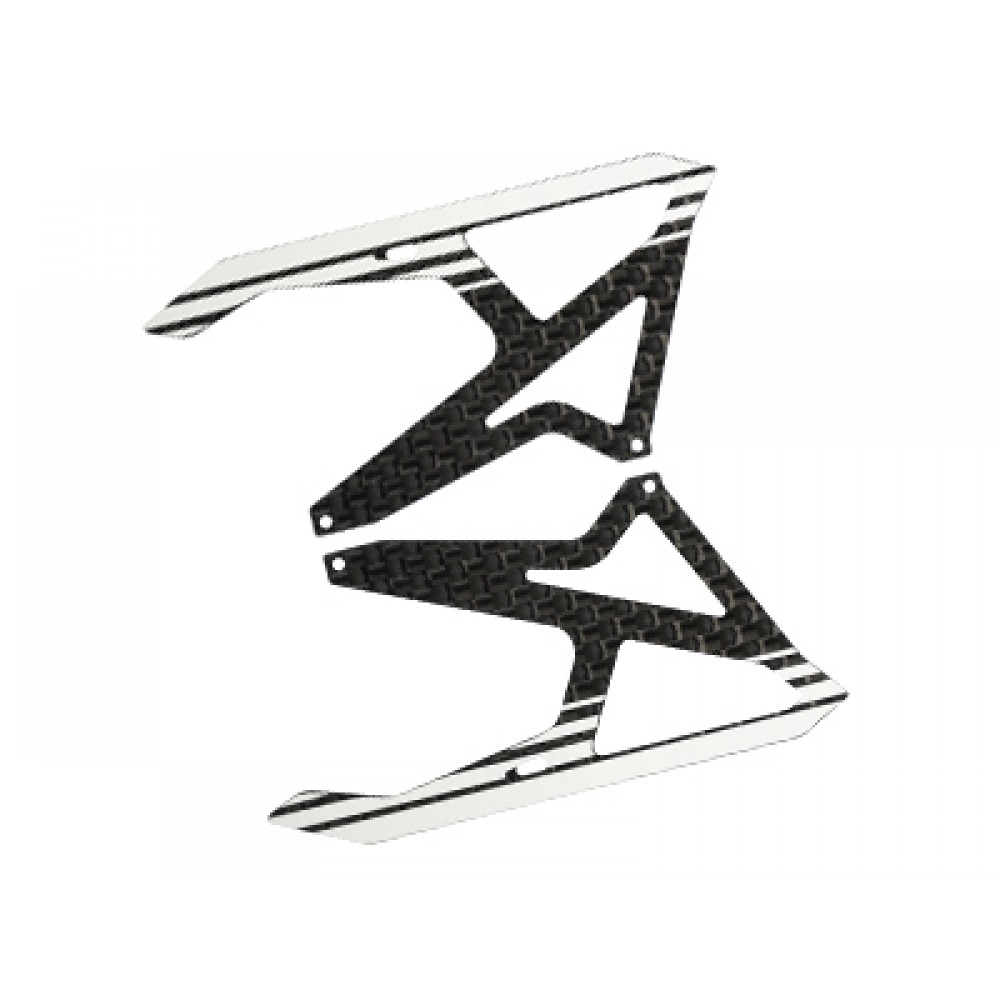 Carbon Fiber Landing Skids (WHITE) (for MH Landing Gear series)